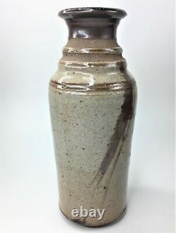 Vintage Mar Hudson Studio Art Pottery Vase PNW Seattle Brown Rustic Earth Tones