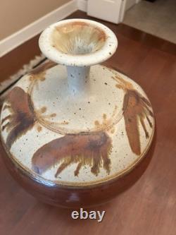 Vintage Mark Chamberlain Art Pottery Vase 14 Signed