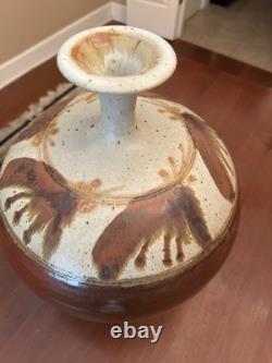 Vintage Mark Chamberlain Art Pottery Vase 14 Signed