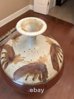 Vintage Mark Chamberlain Art Pottery Vase 14 Signed