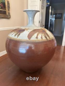 Vintage Mark Chamberlain Art Pottery Vase 14 Signed
