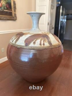 Vintage Mark Chamberlain Art Pottery Vase 14 Signed