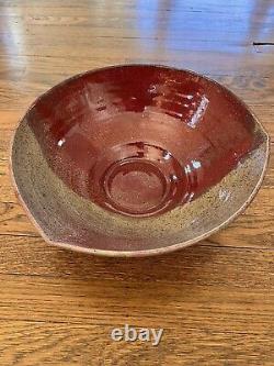 Vintage Mark Hubbard Large Studio Art Pottery Bowl California