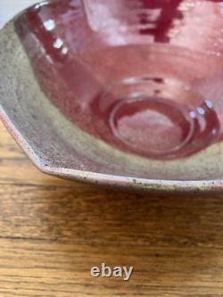 Vintage Mark Hubbard Large Studio Art Pottery Bowl California