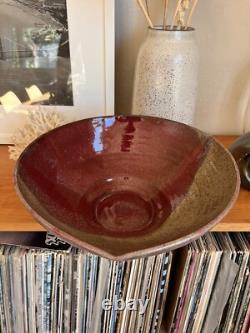 Vintage Mark Hubbard Large Studio Art Pottery Bowl California