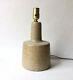 Vintage Marshall Studios Martz Pottery Accent Lamp in Textured Gray / Brown