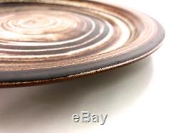 Vintage Martz Marshall Studios Pottery Spiral Plate Platter Mid Century Modern