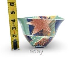 Vintage Mary Vigor Ceramics Abstract Studio Pottery Bowl Postmodern Unique