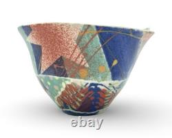Vintage Mary Vigor Ceramics Abstract Studio Pottery Bowl Postmodern Unique