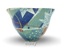 Vintage Mary Vigor Ceramics Abstract Studio Pottery Bowl Postmodern Unique