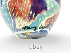 Vintage Mary Vigor Ceramics Abstract Studio Pottery Bowl Postmodern Unique