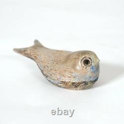 Vintage McCarty Bird Nutmeg Blue Bird Merigold Mississippi Studio Pottery