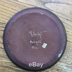 Vintage McCarty Pottery Studio Merigold Mississippi Signed 8 Plate