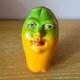 Vintage Mexico Mexican Folk Art Studio Pottery Papaya Fruit Face Head Sculpture