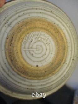 Vintage MidCentury Modern Modernist Studio Art Pottery Bowl Signed Alan Vigland