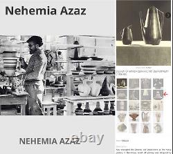 Vintage Mid Century 50s Nehemia Azaz Harsa Studio Pottery Vase Israel