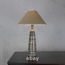 Vintage Mid Century Abstract Studio Pottery Lamp Lotte & Gunnar Bostlund #102711
