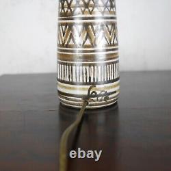 Vintage Mid Century Abstract Studio Pottery Lamp Lotte & Gunnar Bostlund #102711