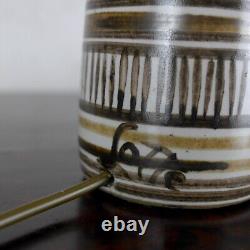 Vintage Mid Century Abstract Studio Pottery Lamp Lotte & Gunnar Bostlund #102711
