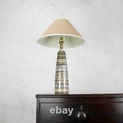 Vintage Mid Century Abstract Studio Pottery Lamp Lotte & Gunnar Bostlund #102711