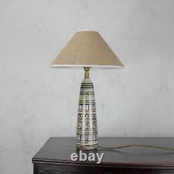 Vintage Mid Century Abstract Studio Pottery Lamp Lotte & Gunnar Bostlund #102711