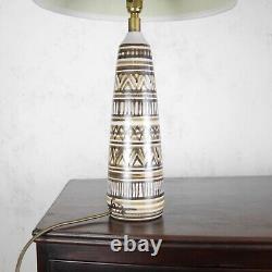 Vintage Mid Century Abstract Studio Pottery Lamp Lotte & Gunnar Bostlund #102711