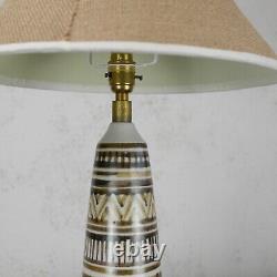 Vintage Mid Century Abstract Studio Pottery Lamp Lotte & Gunnar Bostlund #102711