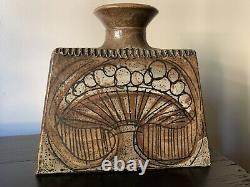 Vintage Mid Century Don Jennings Mushroom Stoneware Studio Pottery Vase