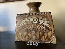 Vintage Mid Century Don Jennings Mushroom Stoneware Studio Pottery Vase