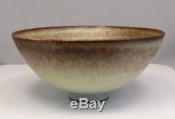 Vintage Mid Century Edwin & Mary Scheier Studio Art Pottery Brown & Gray Bowl