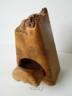 Vintage Mid Century Fred and Marilyn Buss Maple Burl Wood Box American Studio