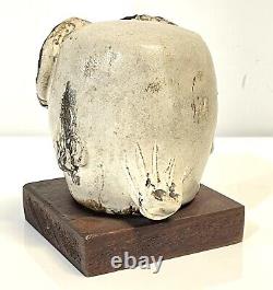 Vintage Mid Century Jarl Hesselbarth Modernist Studio Art Pottery Owl Sculpture