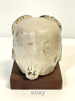 Vintage Mid Century Jarl Hesselbarth Modernist Studio Art Pottery Owl Sculpture