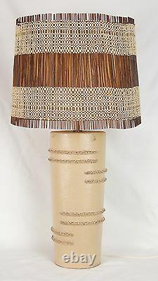 Vintage Mid-Century Modern 1950s Rita Sargen Chicago Studio Pottery Table Lamp