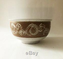 Vintage Mid Century Modern 1960's 1970's Studio Pottery Stoneware Bowl Planter