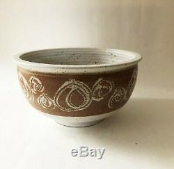 Vintage Mid Century Modern 1960's 1970's Studio Pottery Stoneware Bowl Planter