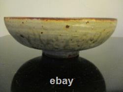 Vintage Mid Century Modern Bowl Studio Art Pottery 8-1/4 Bowl Chop Mark Signed