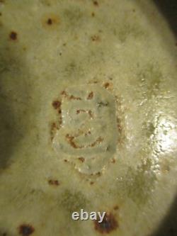 Vintage Mid Century Modern Bowl Studio Art Pottery 8-1/4 Bowl Chop Mark Signed
