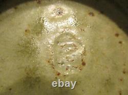 Vintage Mid Century Modern Bowl Studio Art Pottery 8-1/4 Bowl Chop Mark Signed