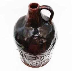 Vintage Mid Century Modern / Brutalist Ceramic Jug Studio Pottery Folk Art