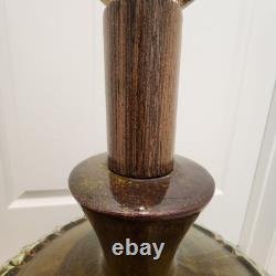Vintage Mid-Century Modern Brutalist Studio Pottery Ceramic Table Lamp Lg Scale