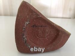 Vintage Mid Century Modern Edna Arnow Chicago Studio Art Pottery Vase Signed