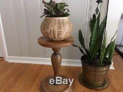 Vintage Mid Century Modern Hand Made signed Studio Pottery Planter/Large Planter