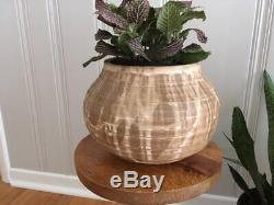 Vintage Mid Century Modern Hand Made signed Studio Pottery Planter/Large Planter