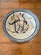 Vintage Mid Century Modern Large Studio Ceramic Pottery Bowl Signed 12 Diameter
