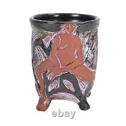 Vintage Mid-Century Modern Nudes Newcomb Studio Pottery Vase Joanne Greenberg