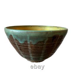 Vintage Mid Century Modern Original Edith Heath Studio Pottery Hand Thrown Bowl