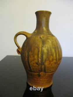 Vintage Mid Century Modern Studio Art Pottery Drippy Vase Jack Doherty Leach Era