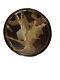 Vintage Mid Century Modern Studio Ceramic Pottery Plate Signed Carolyn