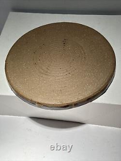 Vintage Mid Century Modern Studio Ceramic Pottery Plate Signed Carolyn